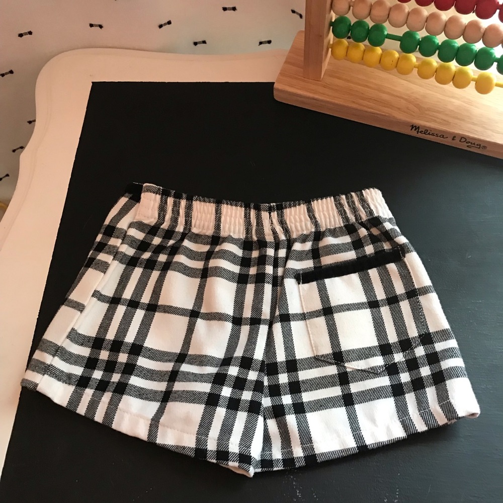 Old Navy Baby Black & White Plaid Skort 12-18M - Picture 2 of 8